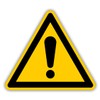 Sticker Warning Sign "General Warning Sign" Film According to ISO