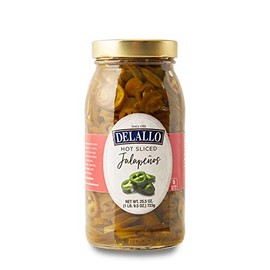 De Lallo Jalapeno Sliced Hot 25.5 Oz -Pack of 6