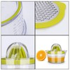 LHKJ Manual Lemon Squeezer, Citrus Juicer, Plastic Juicer with Container,
