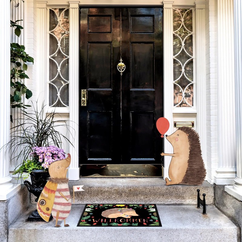 Mr. & Mrs. Panda 50 x 75 cm Doormat Hedgehog