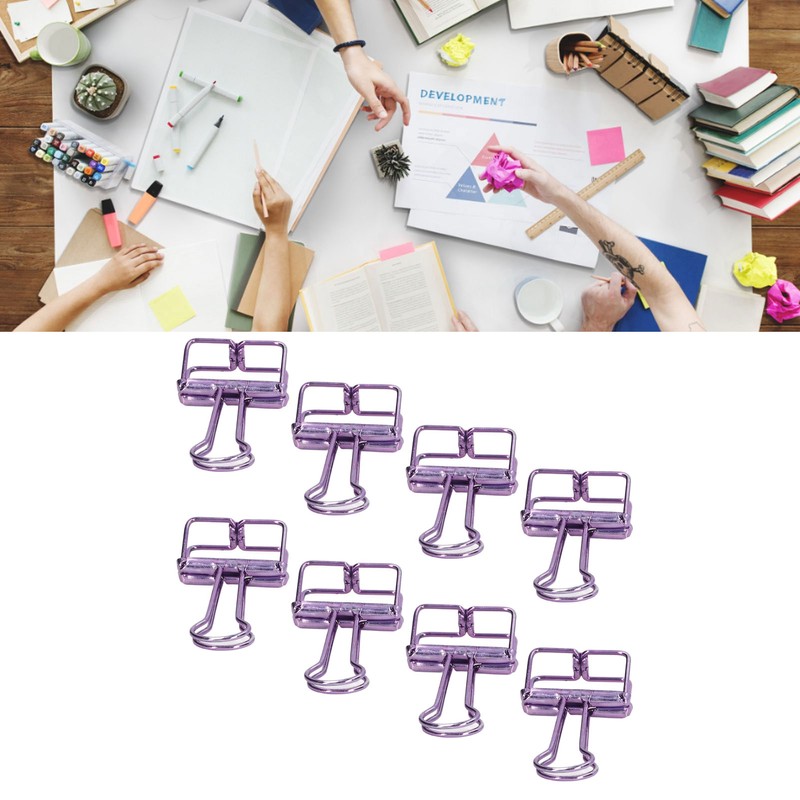 80 Pcs Binder Clips 19mm Powerful Clamping Force Durable Metal
