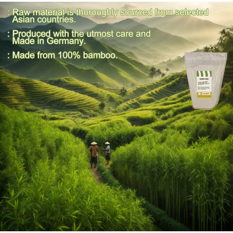 Zimmermann Bamboo Fiber 2.2lb 1000g, gluten free flour, Non GMO,