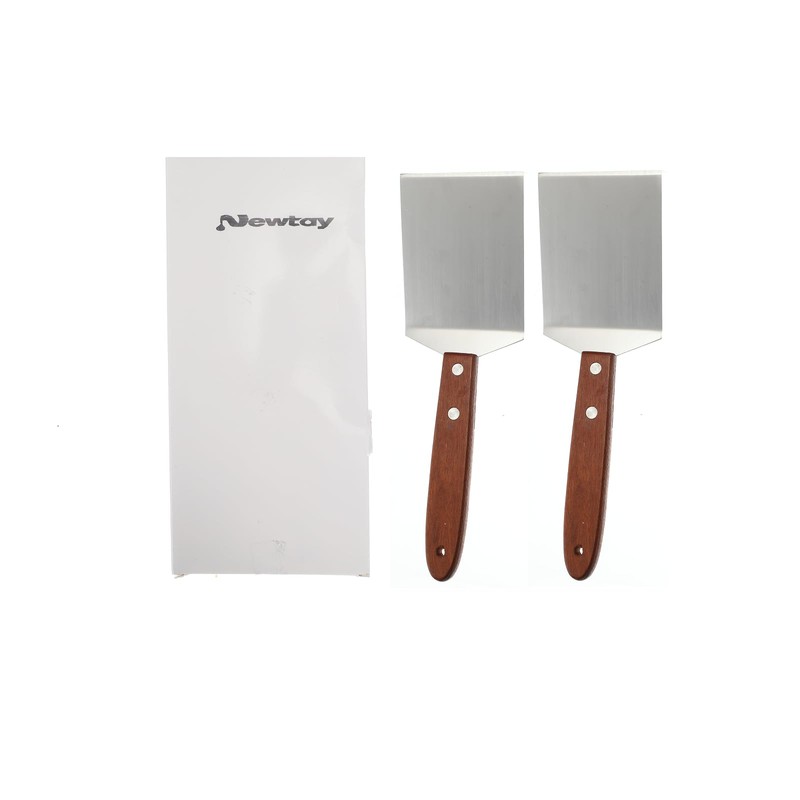Newtay 2 Pieces Small Brownie Cookie Spatula Metal Stainless Steel