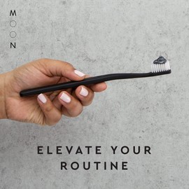 MOON Soft Bristle Toothbrush 2-Pack - Extra Soft Toothbrushes for Adults, Sensitive Gums & Teeth-Friendly - 720 Tapered Ultra-Fine Bristles per Brush for Gentle Deep Cleaning (2 Pack)