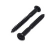 Merriway BH03813 (10 Pcs) Black Japanned Roundhead Screws, 10 x