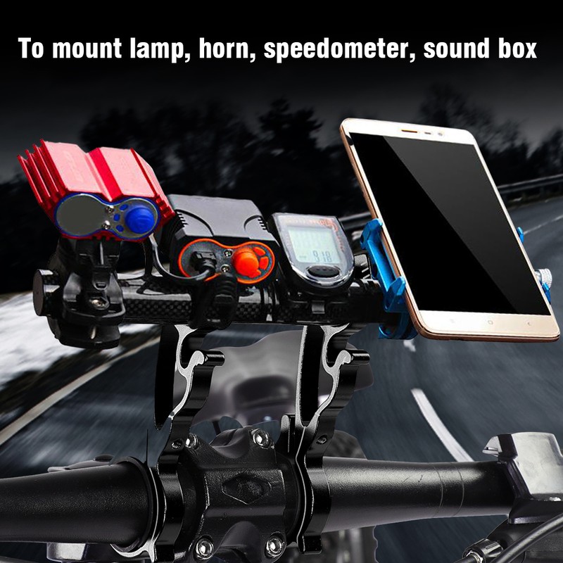 Bike Cycling Handlebar Extender Extension Holder Mount for GPS Lamp/Units/Headlights