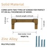 Goo-Ki 6 Pack 3 in（76mm） Hole Center Cabinet Pulls Antique