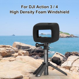 PULUZ Schaumstoff-Windschutzscheibengehäuse für DJI Osmo Action 5 Pro/ 4 / 3,Schaumstoff-Windschutzscheibengehäuse, reduziert Windgeräusche für optimale Audioaufnahme