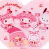 Sanrio 832898 Sanrio Characters Heart Shape Hair Clip (Fun Hokans