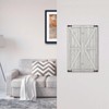 Spshian Decorative Switch Plate Covers Rustic Wooden White Barn Doors