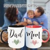 CINHOLL New Parents Gifts Mom and Dad Est 2025 Mugs