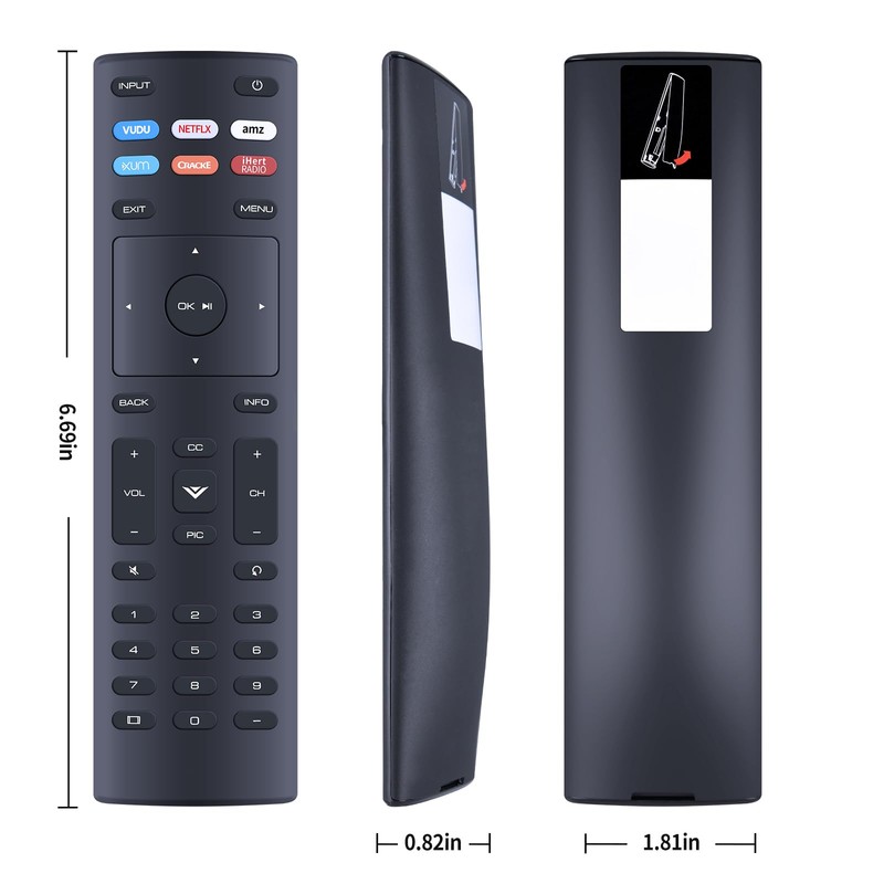XRT136 New Universal Replace for Vizio Smart TV Remote, for