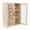 Unbranded 6-Tier Display Shelves Unit Cabinet Adjustable w/ Doors Toys