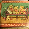 Vtg Christmas Card UNUSED Bears Family Stuffed Teddy Bears On