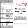 Candy Retailer Cherry JuJu Candy Coins 1 Lb.