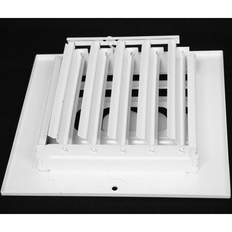 HVAC Premium 14"w x 6"h 3-Way-Horizontal Fixed Curved Blade AIR