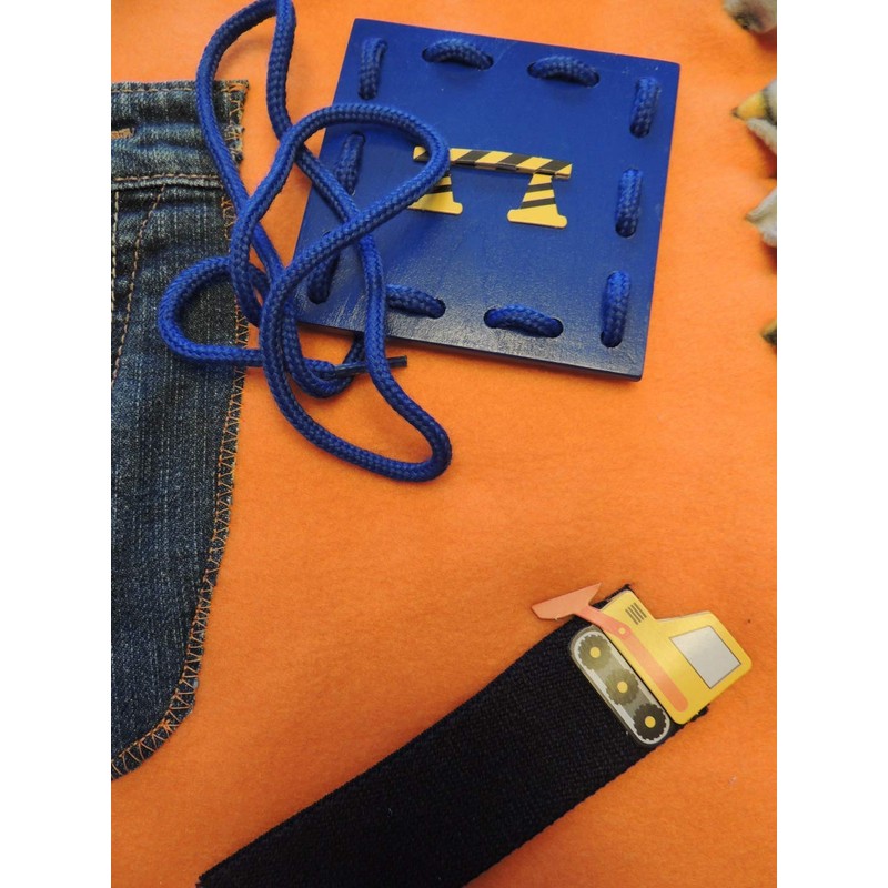 Fidget Blanket Quilt for Dementia Patients-Construction theme