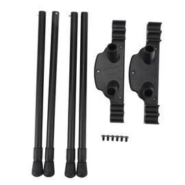 NIZUUONE Folding Camping Table Legs, DIY Aluminum Alloy Foldable Table Legs Adjustable Height Coffee Table Legs for Camping, Picnic, Outdoor Cooking