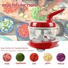 Manual Food Processor,Hand Powered Crank Food Processor Chopper,Food Vegetable Onions
