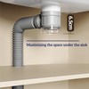 Bathroom Sink Drain Kit with Flexible Expandable Pipe: Odor-Free &