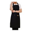 Adjustable Bib Apron with Pockets, Unisex Canvas Apron Washable Butcher