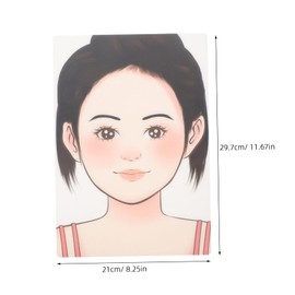 TEHAUX Makeup Practice Board Reusable Face Paint Exercise Template for Adults Lightweight and Portable Design for Creative Makeup Face Painting and Photos for Stage and Home Use