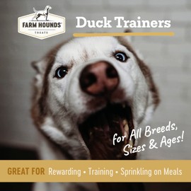 Farm Hounds - Duck Trainers - Premium Natural Duck Jerky for Dogs - Made from 100% Humanely Raised Duck - Easy-Break - Great for Training & Treats - No Added Fillers - Made in USA - 4.5 oz - 2 Pack