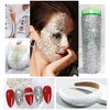qiipii 4080Pcs Crystal Clear Uñas Rhinestones Multi Formas Flatback Cristal