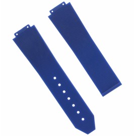 Ewatchparts 21-24-25mm Rubber Silicone Watch Band Strap Compatible With H Hublot Includes Buckle, 4 Screws, And Screw Driver