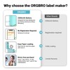 ORGBRO Label Maker Machine with Tape, X1 Portable Bluetooth Mini