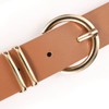 Women’s Leather Belts for Jeans Pants Fashion Gold Buckle Ladies