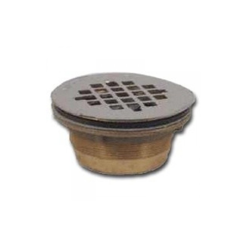 Oatey 2 in. 140 NC Brass No-Calk Shower Drain with