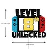 8 LEVEL UNLOCKED Birthday Cake Topper - 8th Happy Birthday