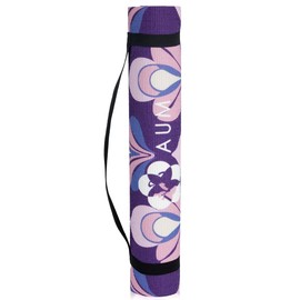 Vandue 4mm Soft Foam Tech Ultra Series Yoga Exercise Mat - 68" x 24" - Perfect for Yoga/Pilates/Floor Exercises - Carry Strap Included - Lightweight and Portable (Flower A2)