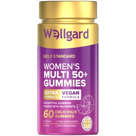 Wellgard Women’s 50+ Multivitamin Gummies – Supports Bone, Heart & Immune Health – Vitamins D3, B12, Calcium & More, Chewable Daily Supplement for Women Over 50