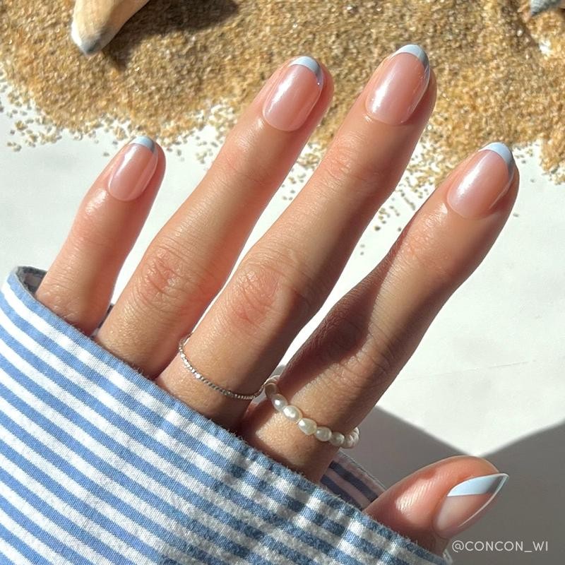 Glamnetic Siren's Cove Press On Nail Collection:_Into Blue