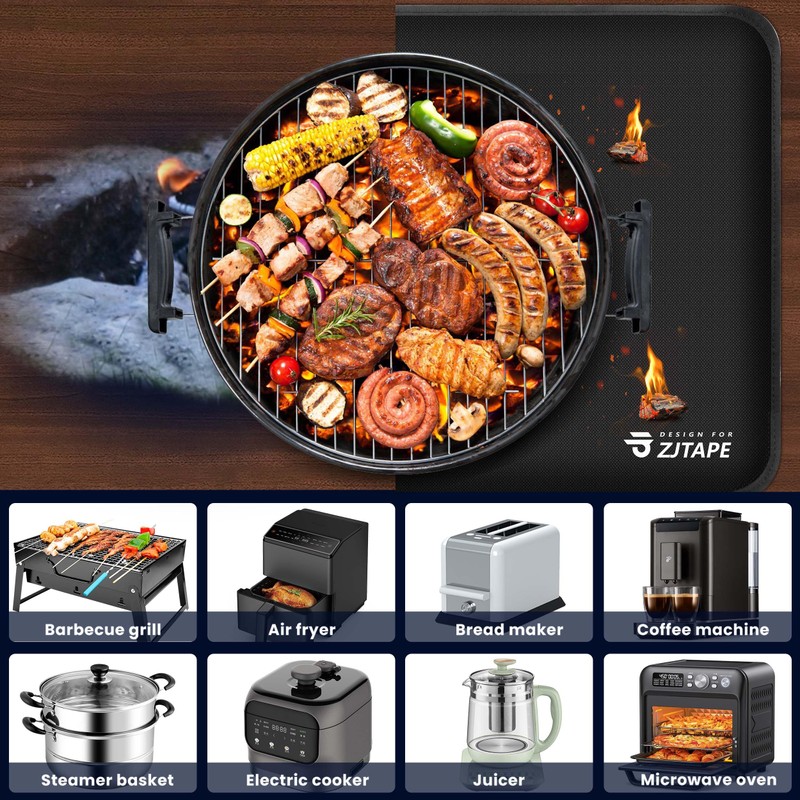 Fireproof Mat - Heat Resistant Grill Mat 50 x 30