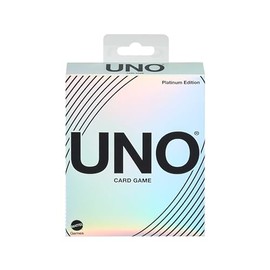 Mattel Games UNO Juego de Cartas Platinum para niños de 7 años en adelante