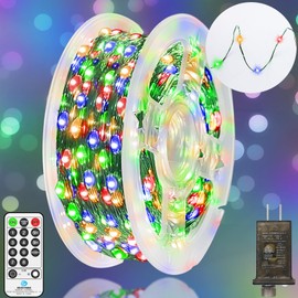 131FT 400 LED Christmas Lights Outdoor String Lights 8 Modes & Timer Twinkle Fairy Lights Plug in Waterproof LED String Lights for Xmas Yard Tree Patio Wedding Holiday Party Decorations (Multicolor)