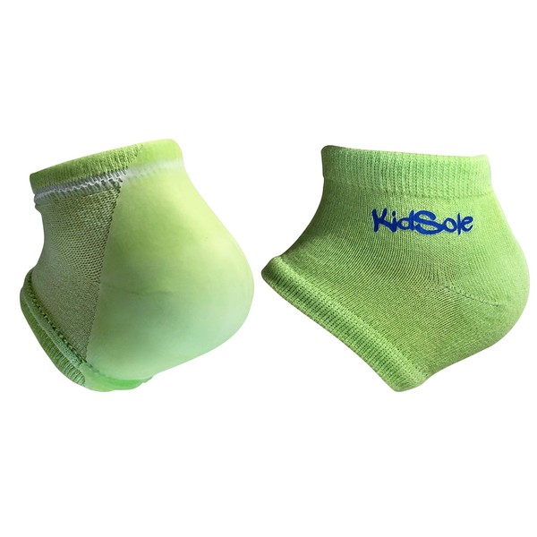 KidSole Gel Heel Strap for Kids with Heel Sensitivity from Severs Disease, Plantar Fasciitis. (Green)