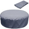 Adnee 85×27.5 Inch Round Hot Tub Full Cover Cap Protector