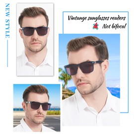 OCCI CHIARI Oversized Reader Sunglasses for Men 275 Fashion Reading Sunglasses Full Lens sun readers 0 1.0 1.25 1.5 1.75 2.0 2.25 2.5 2.75 3.0 3.5 (Blue)