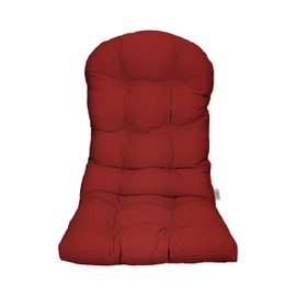RSH Decor Indoor Outdoor Tufted Adirondack Chair Seat Cushion - Made from Sunbrella Fabric - Choose Color and Quantity (Canvas Jockey Red, 1)