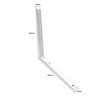 Strong Shelf Bracket Mitre Reinforced Pattern 200 x 200mm White