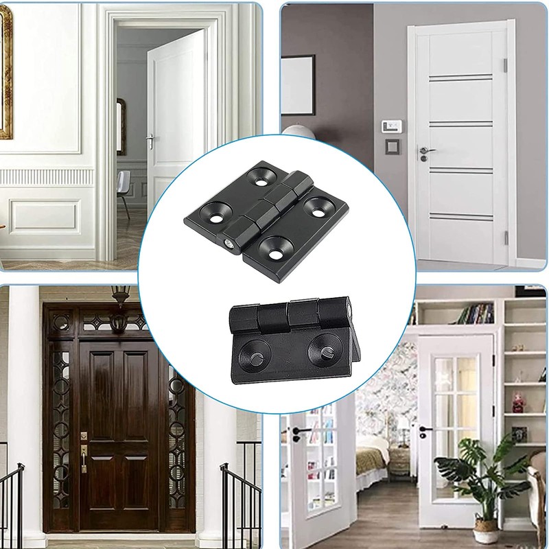 Pack of 4 Metal Hinge, Black Folding Hinge, Door Hinges,