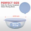 Kiicii Silicone Lids Only for Pyrex Sculpted Glass Mixing Bowls
