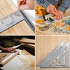2 Pcs Set Square Carpentry,Square Tool Carpenters Square Combination Square,Carpentry