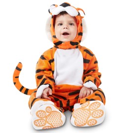 Spooktacular Creations Deluxe Baby Tiger Costume Set for Halloween Dress Up Party, Animal Theme Party and Cartoon CharactersThemed Party (12-18 Months)