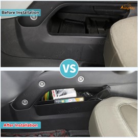 Aunginsy Center Console Organizer Tray Compatible with Land Rover Defender 90/110/130 2020-2024 Central Control Gear Shift Side Panel Storage Box Container Insert Groove ABS Interior Accessories