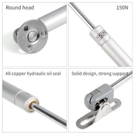 Gas Strut Springs, 4 Pieces Gas Shock Absorber Furniture Gas Spring 150N Gas Damper for Flaps Cabinet Door Shock Absorber Kitchen Cabinet Soft Close Flap Spring